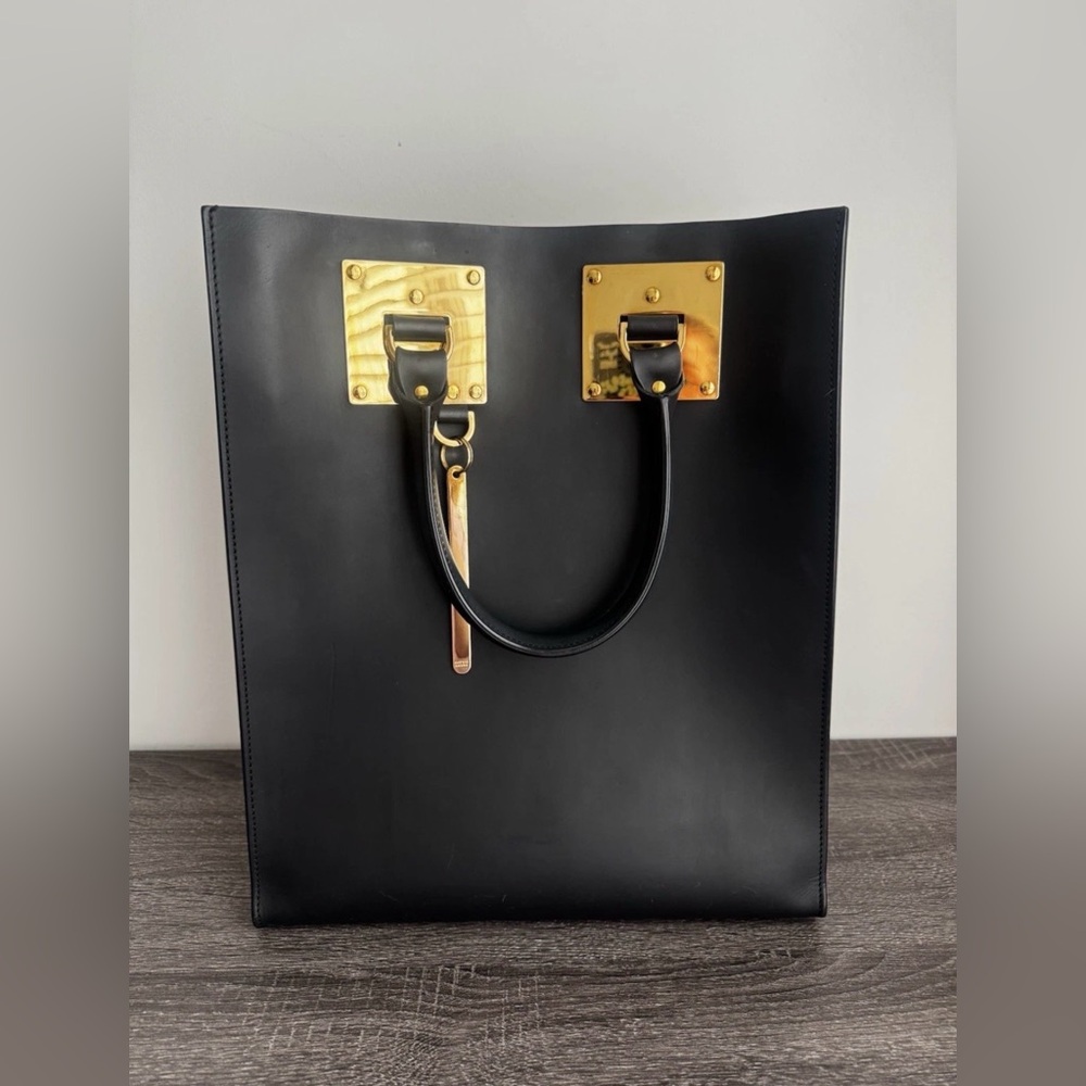 Sophie Hulme Real Leather Albion Handbag Large Tote Shoulder Bag Work Business
